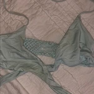 Frankies bikini braided tie top size small